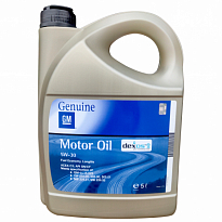 GM Масло моторное синтетическое 5W30 Dexos 2 5W30 5л (замена 1942003)